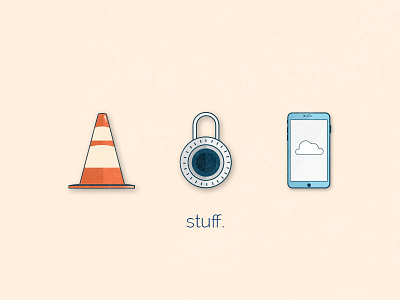 Stuff icons illustration