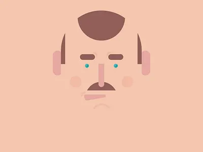 Man face illustration man