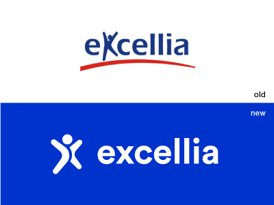 Excellia corporate education logo mascot rebrand