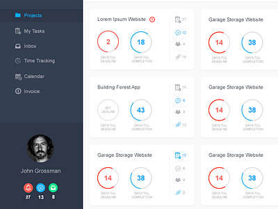 Ship It Project Dashboard app design dashboard product management productive ui design