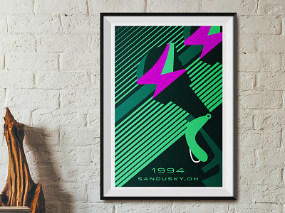 Raptor Poster cedar point ohio poster print raptor roller coaster theme park