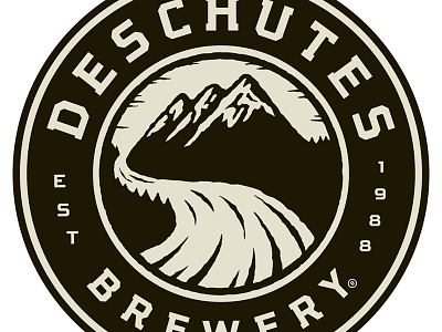 Deschutes Brewery Logo steven noble woodcuts