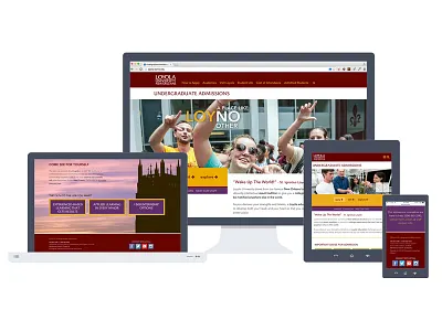 Loyola University Admissions Redesign css drupal higher ed html lauren smith loyola university new orleans responsive rwd sass ui web design
