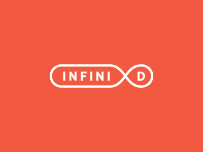 Infini-D Logo din forever infinity line logo stroke type