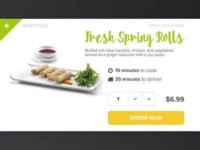 UI Element Challenge -- Day 070 Order Food daily challenge desktop ecommerce food menu order food ordering restaurant ui ui design
