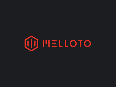 Mel Logo automation branding hexagon home logo melloto security