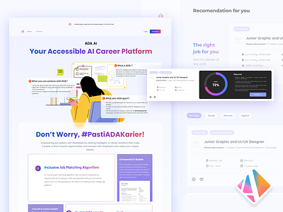 ADA.AI – Your Accessible AI Career Platform graphic design logo motion graphics ui