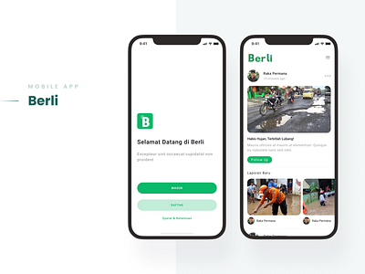 Berli application mobile responsive ui ux