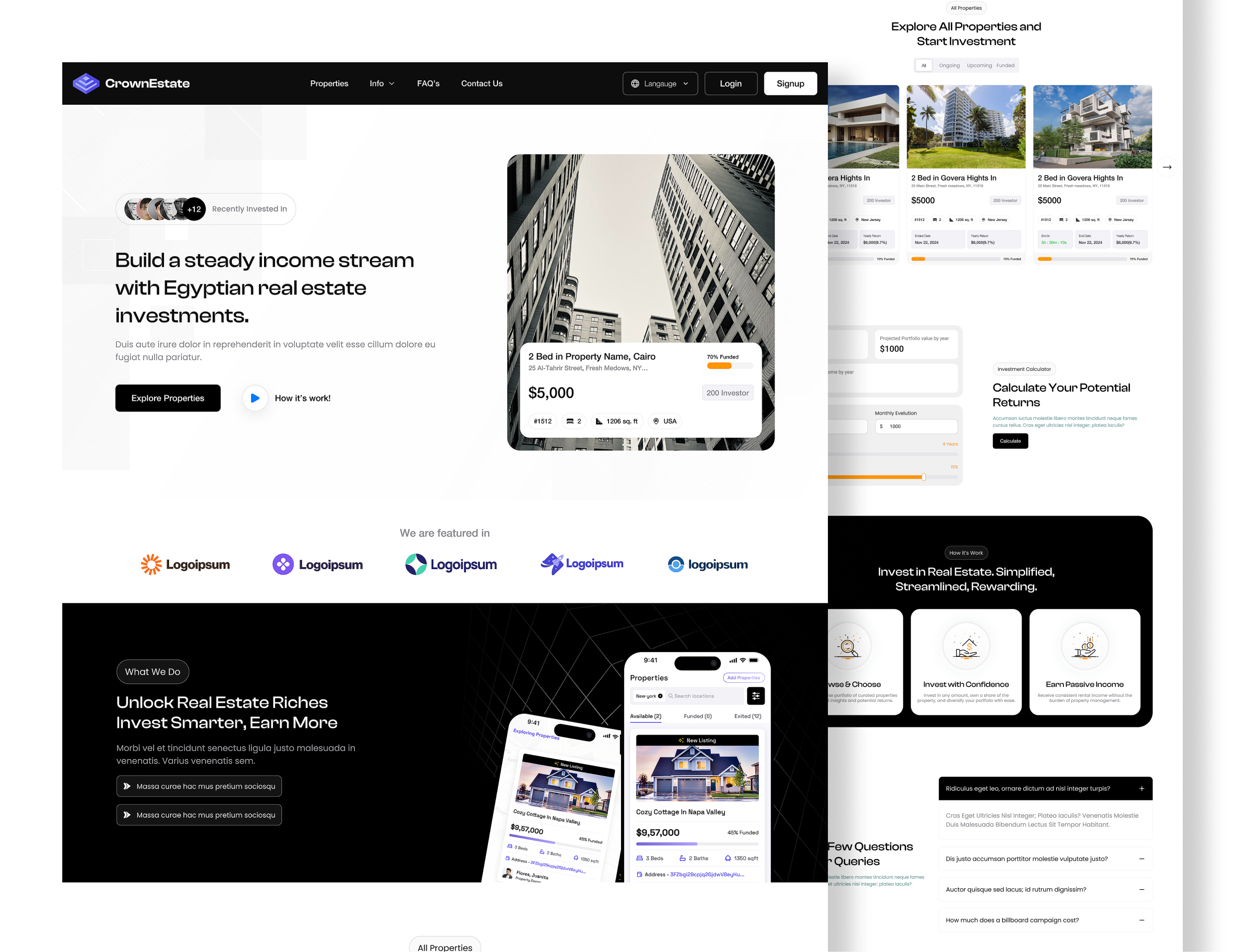 Example of Web UI / UX Design 