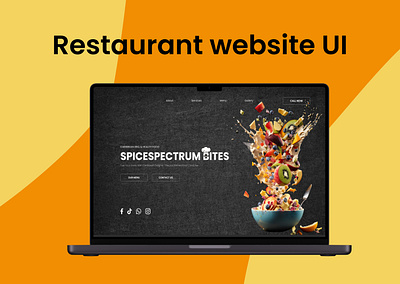 Restaurant website ui adobexd branding design logo ui ux we xd