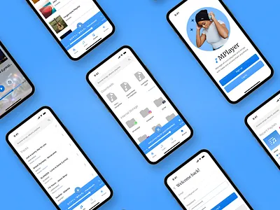 Audio Player APP UI Design appdesign appui audioplayer iosdesign mobiledesign mobileui mp3player musicplayer uimockup userfriendly