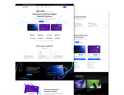 Virtual Credit Card Payment Website UI Design credit card credit card website design figma figma design figma template figma web design ui ui design uiux design ux design website design figma