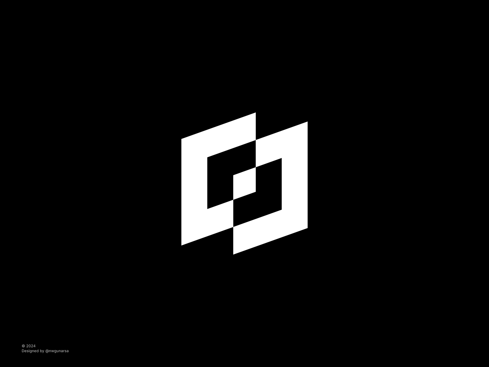 Letter C & J logo design by N.W. Gunarsa