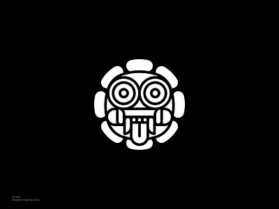 Bali Barong icon barong logo mask logo monogram logo