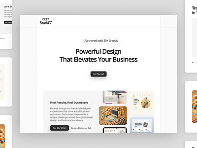 Dee7 Landing Page: Elevate Your Business with Powerful Design webflow