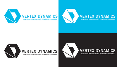 VERTEX DYNAMICS branding company logo design futuristic logo graphic design illustration logo logo design motion logo typography ui vector