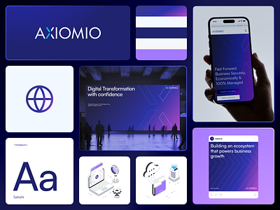 Branding- AXIOMIO 6july brand brandidentity branding brandingdesign brandstrategy creativebranding sixjuly ui ux visualidentity