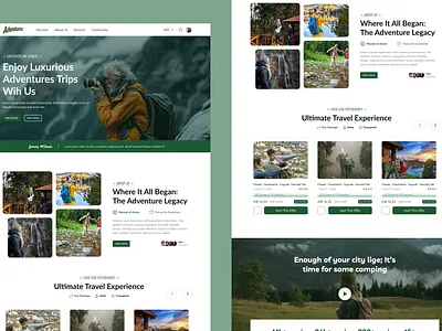 🌍 Explore the World with Style – Adventure Travel Landing Page adventure ui booking website creative ui dark mode ui dribbble shots figma design illustration ui landing page minimal design modern ui responsive design tourism travel agency travel website ui trends uiux design user experience ux case study web design website inspiration