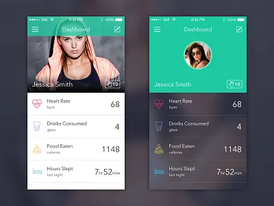 Life Track App app design health ios iphone mobile track
