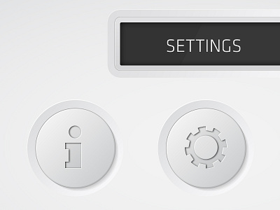 UI Treatment icons settings ui white