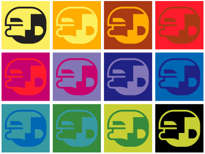 Avatar Color Variations avatar color head icon self portrait vector warhol
