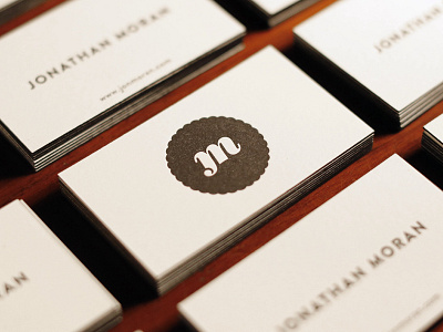 Jonathan Moran Stationary businesscard letterpress logo print stationary