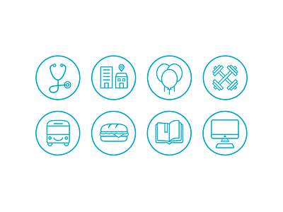 Careers Icons - Lines icon icons illustration lines round web website