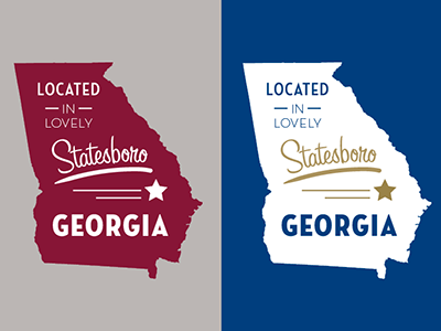 Lovely Georgia georgia state vector