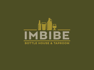 imbibe beer design identity illustration logo