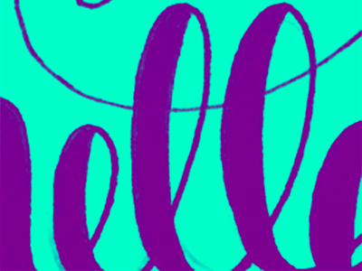 Aqua loops dawnsteinbock drawletters handlettering