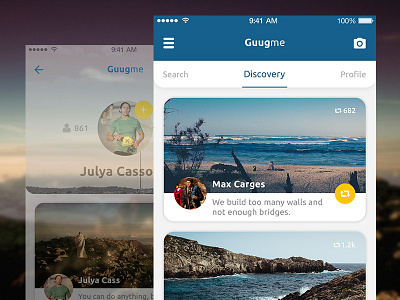 Social Journey App app app ui design journey mobile mobile design mobile ui social ui user interface ux