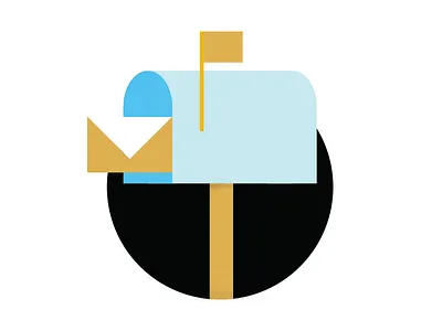 You've Got Mail basic email mailbox shapes simple threecolor