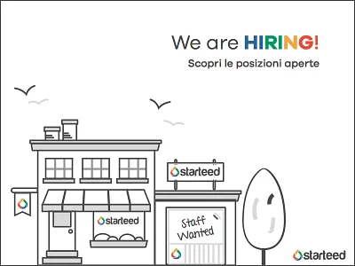 We are hiring! building bush flag hiring illustration nature social staff starteed tree wanted