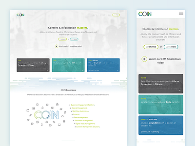 COIN website live coin design landing mockup responsive web website