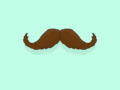 Mustache beard brush cross hair illustrator man movember mustache shadow vector