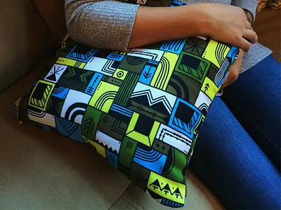 Pillows drawing fabric geometric grid illustration pattern