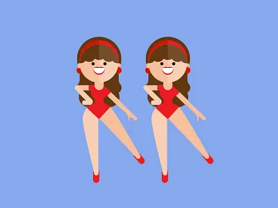 Twinsies dancing emoji girls iphone vector