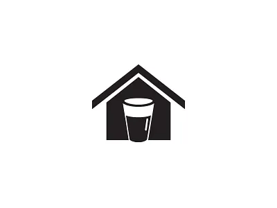 Kitchen + Dog Logo 5 beer dog doghouse drink eat kitchen logo ruff