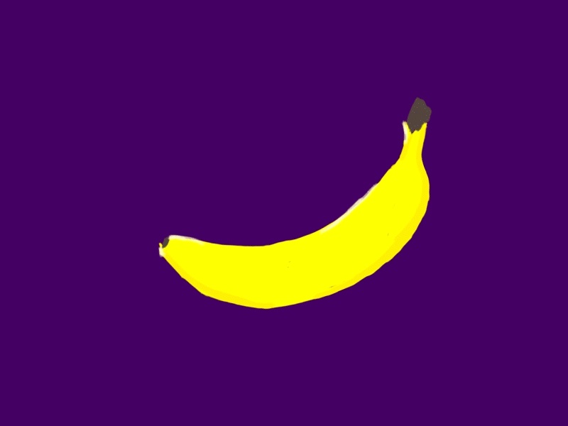 Banana and its' peel anthropomorphism banana gif peel warhol