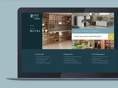 Build Your Closet Homepage startup web app website worthwhile