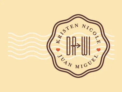 Wedding Seal dominican republic invitation seal stamp travel wedding wisconsin