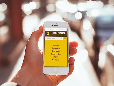 Jordan Trotter Website Mobile branding iphone mobile ui ux web web design web site