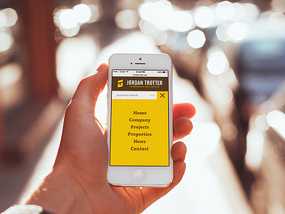 Jordan Trotter Website Mobile branding iphone mobile ui ux web web design web site