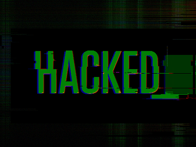 Hacked podcast logo glitch hacked logo podcast