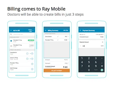 Ray Mobile: Billing android billing invoicing material design mobile