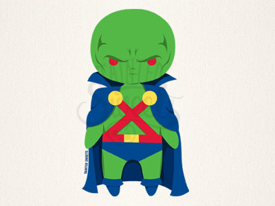 Martian Manhunter chibi comics dc comics martian manhunter superhero tainted sweets