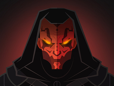 Darth Maul assassin dark side darth maul design flat hood illustration jedi maul sith star wars tattoos