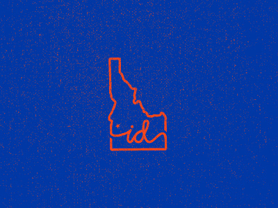 Idaho "State Mark" apparel brand branding design identity illustrator logo logo design simple texture vector