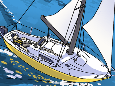 For a comic about sailing illustration sailing