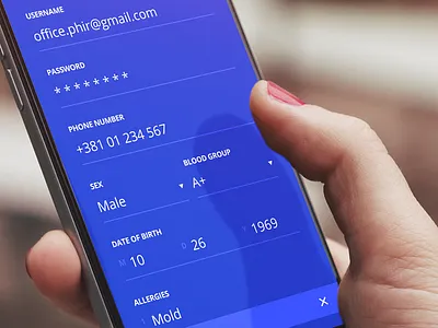 Signup screen - iOS app design app design interface ios iphone login mockup registration screen signup ui ux